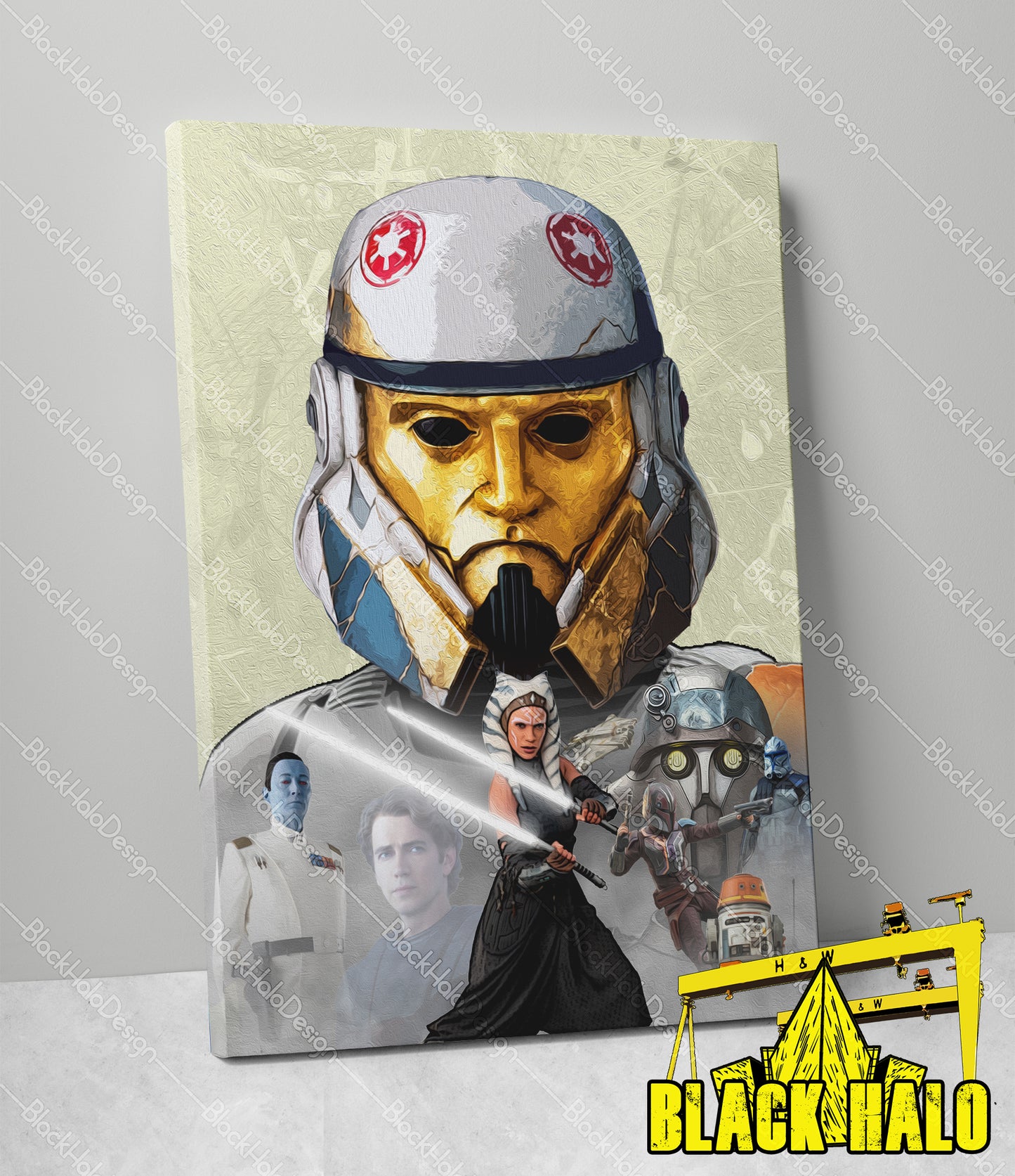 Star Wars Inspired Enoch Timber Framed Canvas