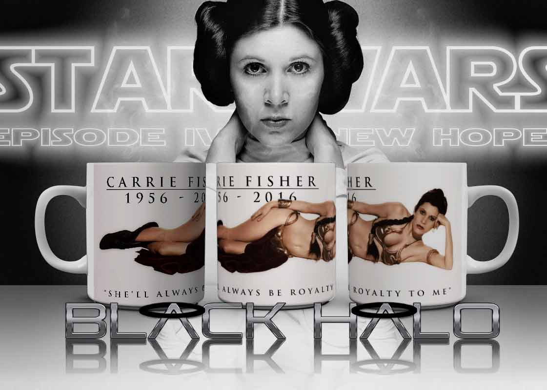 Carrie Fisher: Slave Leia Remembrance 10oz Ceramic Mug