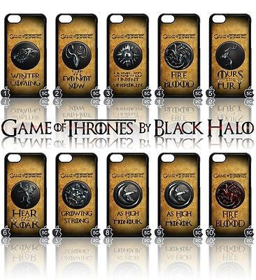 (NEW) ★ GAME OF THRONES ★ COVER/CASE FOR APPLE IPHONE 5C (SEASON 4) 5 C - Black Halo Design
- 1