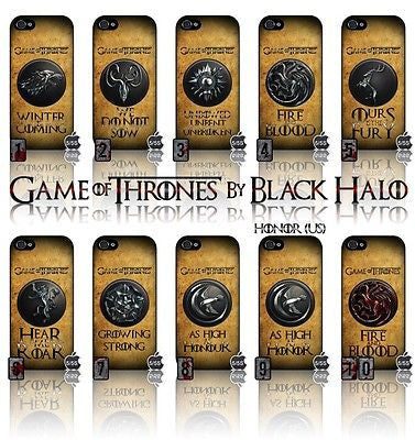 (NEW) ★ GAME OF THRONES ★ COVER/CASE FOR APPLE IPHONE 5 & 5S (SEASON 4) 5 G/5G - Black Halo Design
- 1