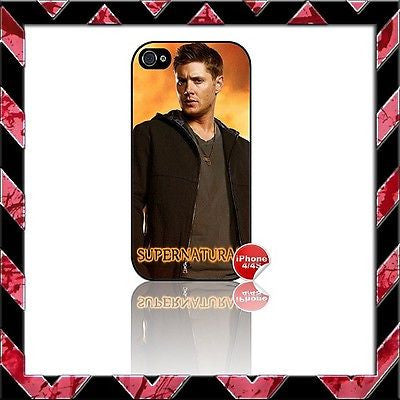 ★ SUPERNATURAL ★ COVER FOR IPHONE 4/4S SHELL CASE JENSEN ACKLES #4 - Black Halo Design