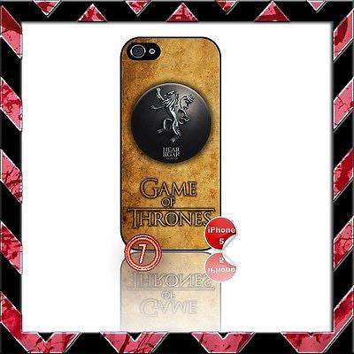 ★ CHOICE OF GAME OF THRONES ★ COVER/CASE FOR APPLE IPHONE 5 - Black Halo Design
- 4