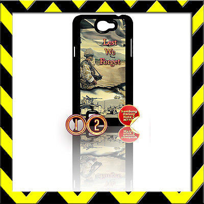★ ARMY LEST WE FORGET ★ COVER FOR SAMSUNG GALAXY NOTE II/2/N7100 AFGHANISTAN#12 - Black Halo Design