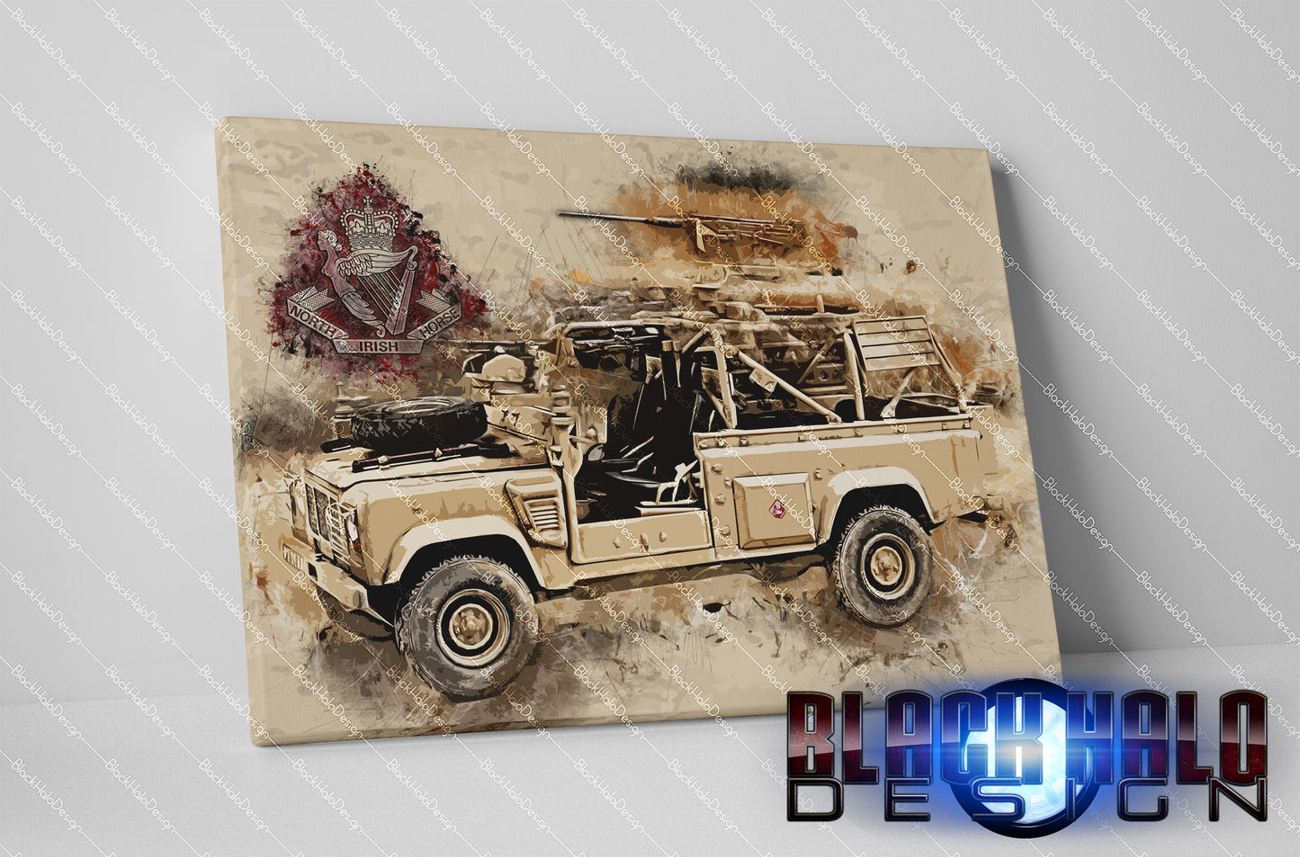 North Irish Horse WMIK Timber Framed Canvas in choice of sizes