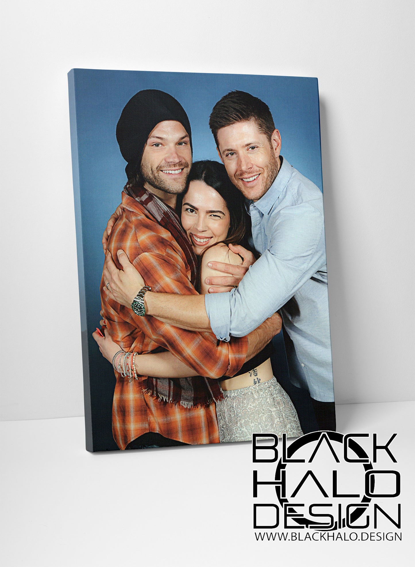 Requested Grace Box Framed Canvas 750mm x 1000mm - Black Halo Design
- 2
