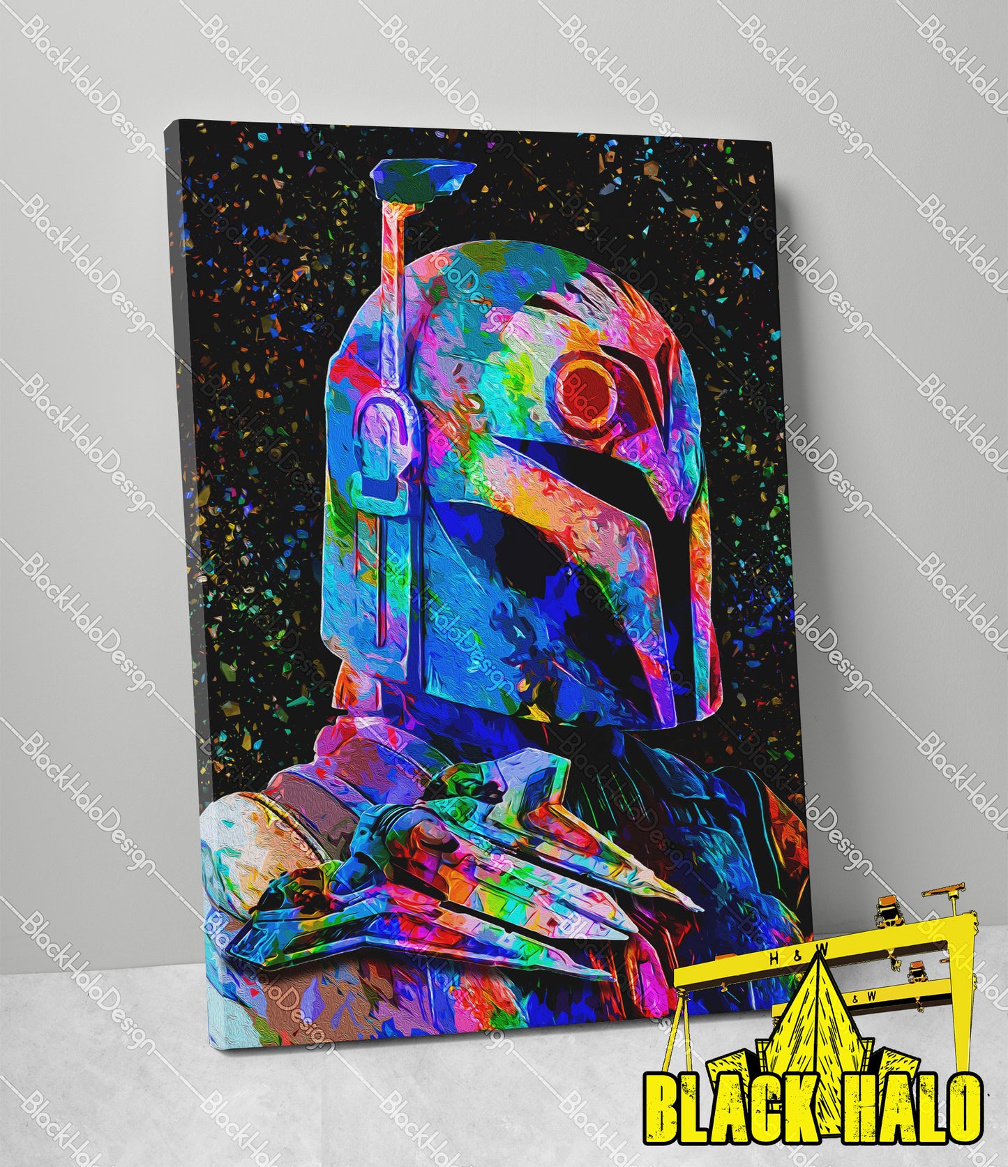 Star Wars: Bo-Katan Kryze inspired Timber Framed Canvas
