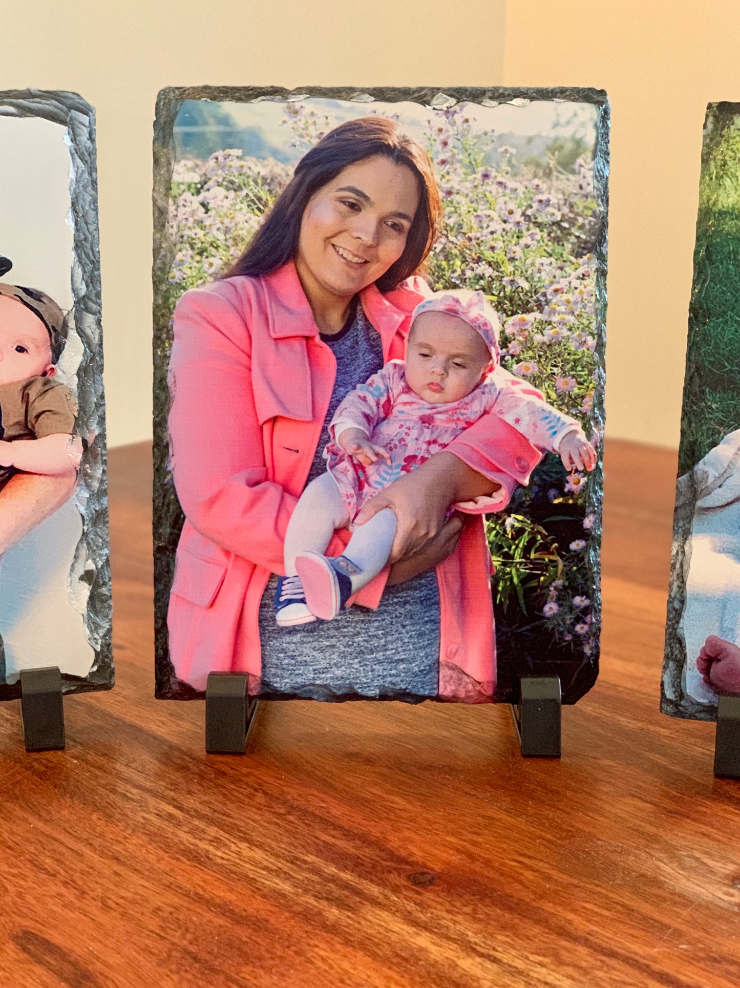Personalised Rectangle Solid Rock Slates - Upload Image