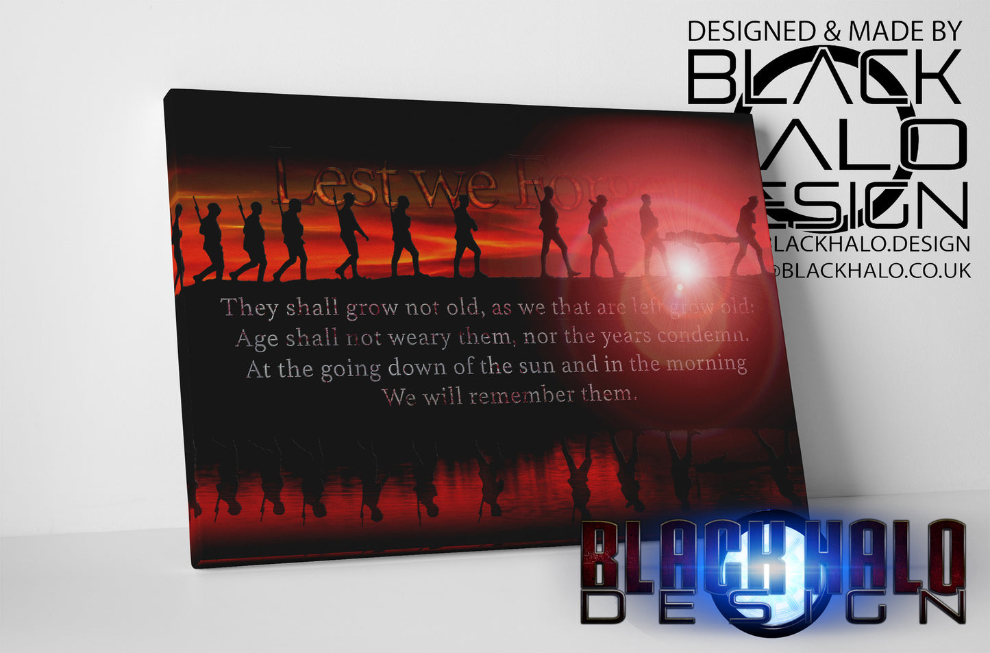 Somme Lest we Forget Box Framed Canvas (Choice of Sizes)