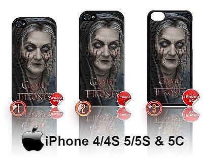 GAME OF THRONES LADY STONEHEART CASE/COVER  FOR APPLE IPHONE 4/4S/5/5S/5C STARK - Black Halo Design
 - 1