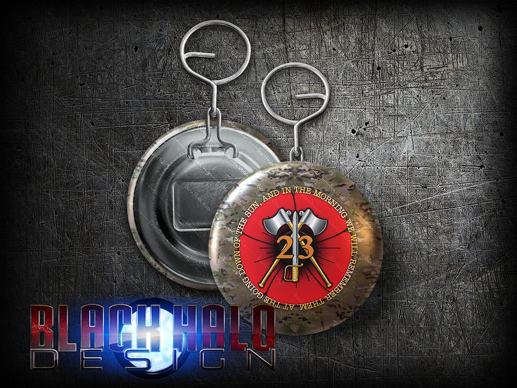 Royal Pioneer Corps Large 58mm Metal Bottle Opener Keyring (Pioneers)