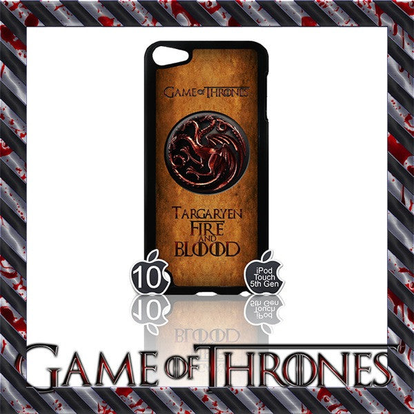 ★ GAME OF THRONES COVER/CASE FOR  APPLE IPOD TOUCH 5TH GENERATION 5/5G/GEN - Black Halo Design
 - 6