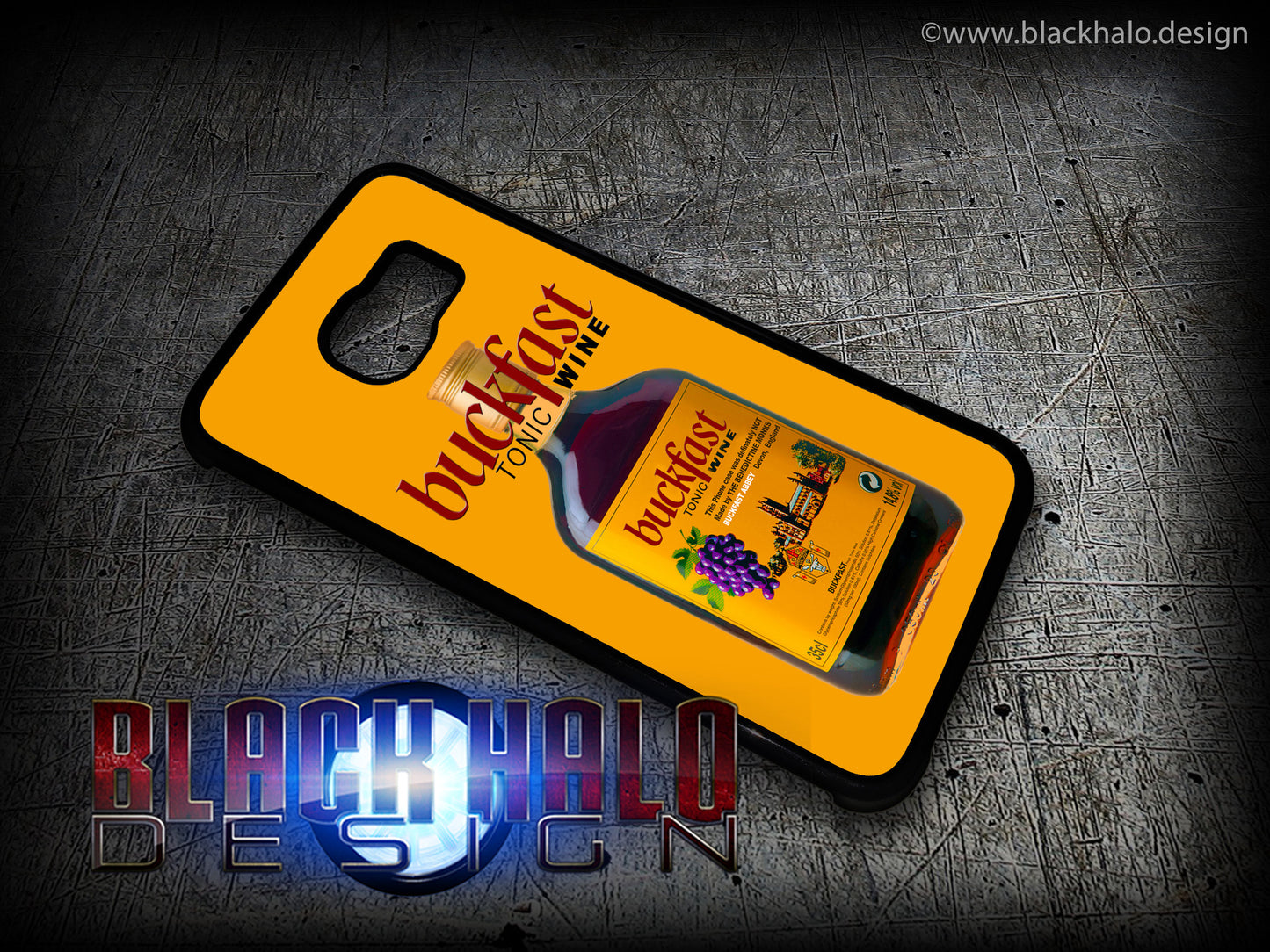 BUCKFAST TONIC WINE BOTTLE CASE/COVER FOR SAMSUNG GALAXY S6 & S6 EDGE: BUCKY - Black Halo Design
 - 2