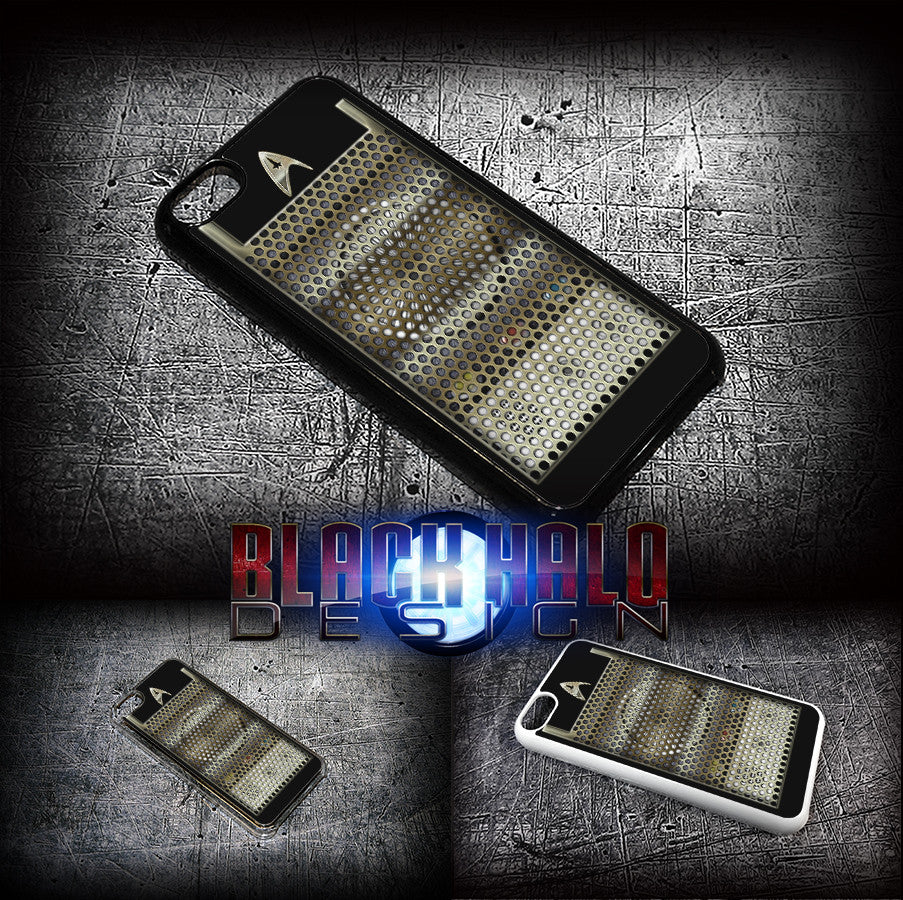 (NEW) STAR TREK COMMUNICATOR ★ CASE/COVER FOR  APPLE IPHONE 4,4S,5,5S,5C,6 & 6 PLUS - Black Halo Design
 - 5