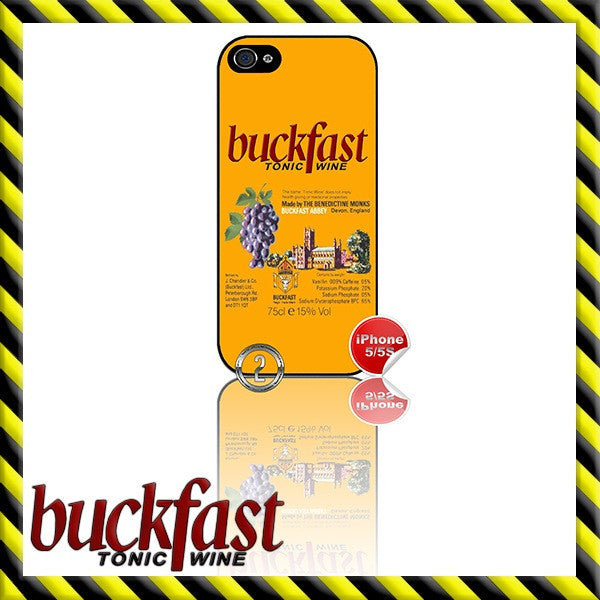 NEW ★ BUCKFAST ★ CASE/COVER FOR APPLE IPHONE 4/4S/5/5S/5C (BUCKY/TONIC WINE) - Black Halo Design
 - 3
