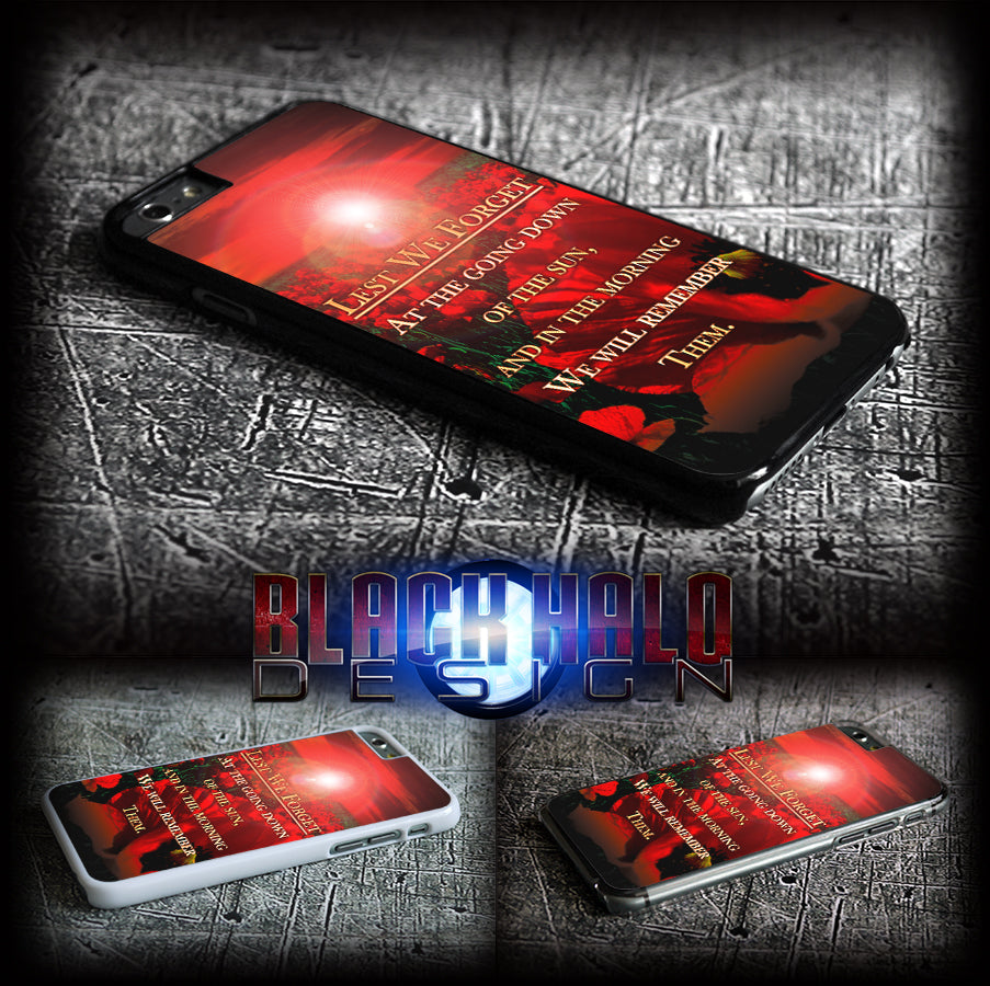 Armed Forces: Lest We Forget Cover/Case For  Apple Iphone 6 & 7 Plus