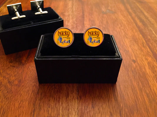Buckfast Tonic Wine Metal Cufflinks In Presentation Box #Square