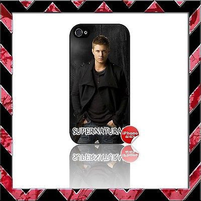 ★ SUPERNATURAL ★ COVER FOR IPHONE 4/4S SHELL CASE  JENSEN ACKLES#13 - Black Halo Design
