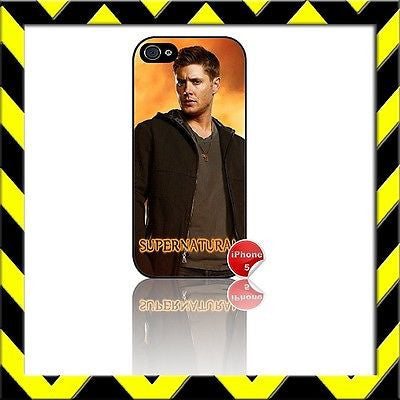 ★ SUPERNATURAL DEAN WINCHESTER★ COVER/CASE FOR APPLE IPHONE 5 JENSEN ACKLES#4 - Black Halo Design
