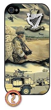 ★ ROYAL IRISH RANGERS RIR AFGHANISTAN ★ PHONE COVER FOR IPHONE 4/4S (CASE)#2 - Black Halo Design
