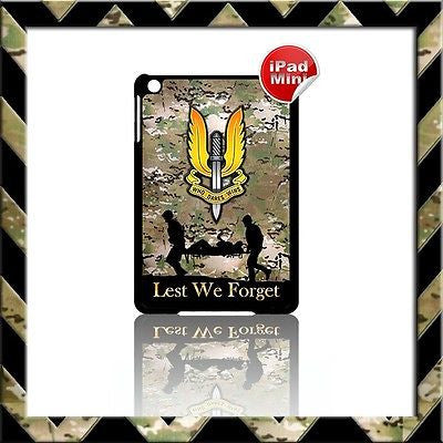 ★ THE SPECIAL AIR SERVICE (SAS) ★ HARD SHELL/CASE FOR APPLE IPAD MINI CAMO#20 - Black Halo Design
