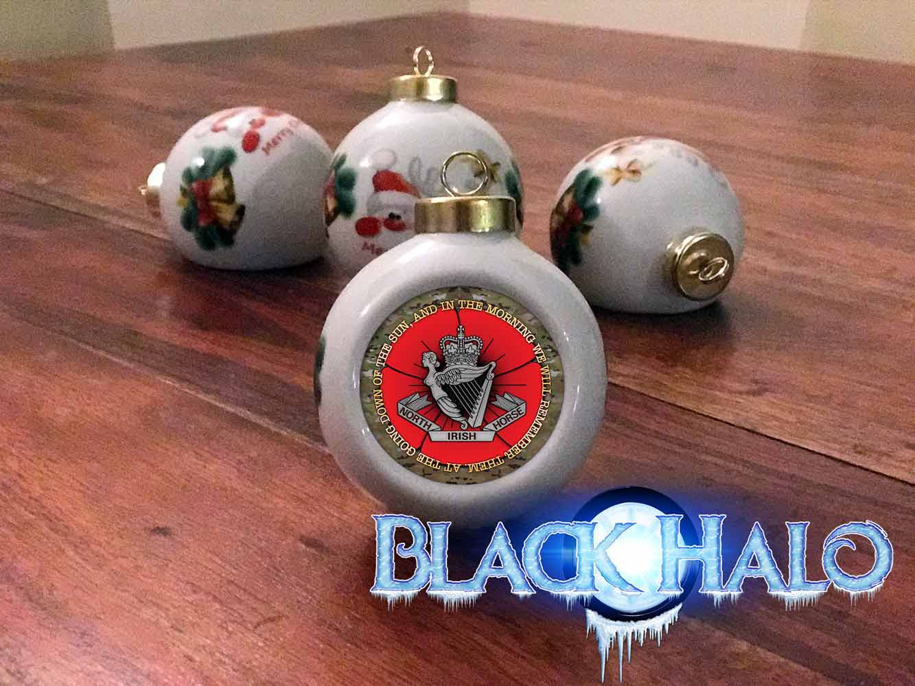 North Irish Horse (NIH) Poppy Christmas Bauble #Army #Afghanistan