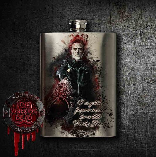 Negan: The Walking Dead Hip Flask Stainless Steel 8oz Hip Flask
