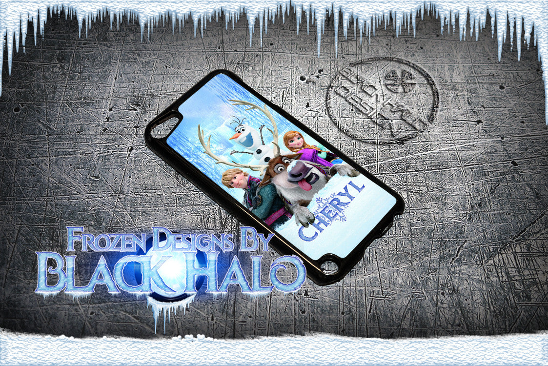 PERSONALISED: FROZEN CASE/COVER FOR APPLE IPOD TOUCH 5/5G/5TH GENERATION DESIGN#1 - Black Halo Design
 - 2