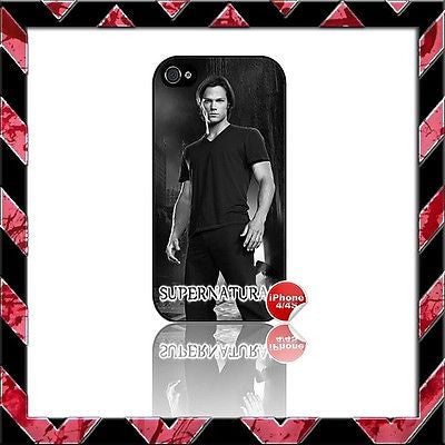 ★ SUPERNATURAL ★ COVER FOR IPHONE 4/4S SHELL CASE  JENSEN ACKLES#12 - Black Halo Design
