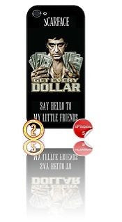 ★ SCARFACE ★ APPLE IPHONE 5  MOBILE PHONE HARD CASE COVER (AL PACINO MOVIE FILM) - Black Halo Design
 - 3