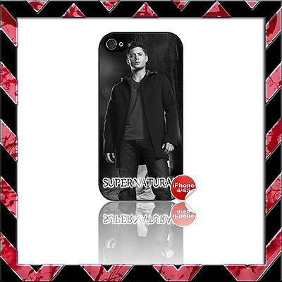 ★ SUPERNATURAL ★ COVER FOR IPHONE 4/4S SHELL CASE  JENSEN ACKLES#10 - Black Halo Design
