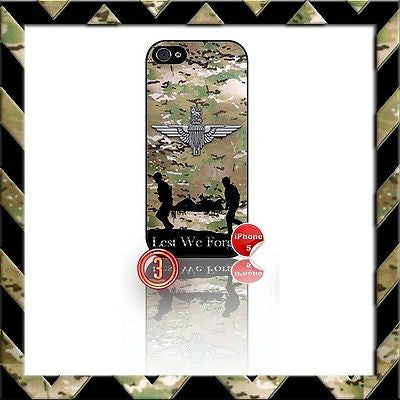 ★ THE PARACHUTE REGIMENT ★ SHELL/CASE/COVER FOR IPHONE 5/5S (PARA)CAMO#3 - Black Halo Design
