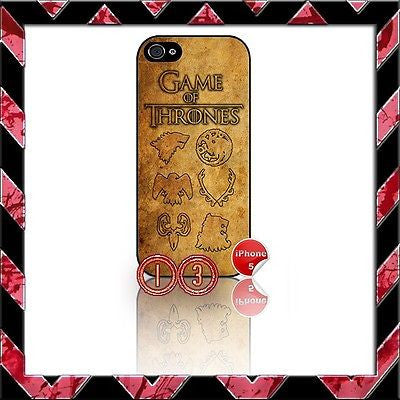 ★ CHOICE OF GAME OF THRONES ★ COVER/CASE FOR APPLE IPHONE 5  - Black Halo Design
 - 10