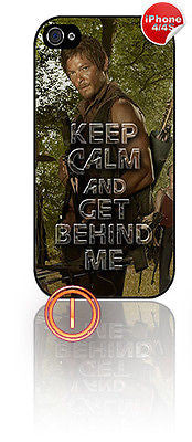 ★ KEEP CALM THE WALKING DEAD ★ APPLE IPHONE 4/4S MOBILE PHONE HARD CASE COVER - Black Halo Design
 - 10