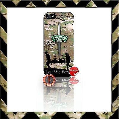 Royal Marines Commando (CDO) Shell/Case/Cover for IPhone Marine camo#1 - Black Halo Design
