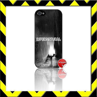 ★ SUPERNATURAL ★ COVER/CASE FOR APPLE IPHONE 5 #14 - Black Halo Design
