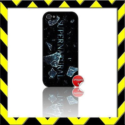 ★ SUPERNATURAL ★ COVER/CASE FOR APPLE IPHONE 5 #5 - Black Halo Design
