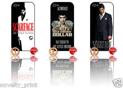 ★ SCARFACE ★ APPLE IPHONE 5  MOBILE PHONE HARD CASE COVER (AL PACINO MOVIE FILM) - Black Halo Design
 - 1