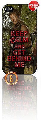 ★ KEEP CALM THE WALKING DEAD ★ APPLE IPHONE 4/4S MOBILE PHONE HARD CASE COVER - Black Halo Design
 - 5