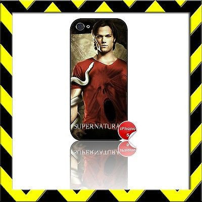 ★ SUPERNATURAL SAM WINCHESTER★ COVER/CASE FOR APPLE IPHONE 5 Jared Padalecki#2 - Black Halo Design
