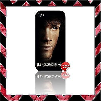 ★ SUPERNATURAL ★ COVER FOR IPHONE 4/4S SHELL CASE  JARED PADALECKI#7 - Black Halo Design

