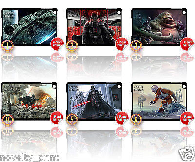 ★ NEW ★ CHOICE OF STAR WARS ★ APPLE IPAD MINI HARD CASE (STARWARS) - Black Halo Design
 - 1
