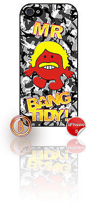 ★ MR BANG TIDY ★    .. IPHONE 5  MOBILE PHONE HARD CASE COVER (GIRL CAMO LEMON) - Black Halo Design
 - 2