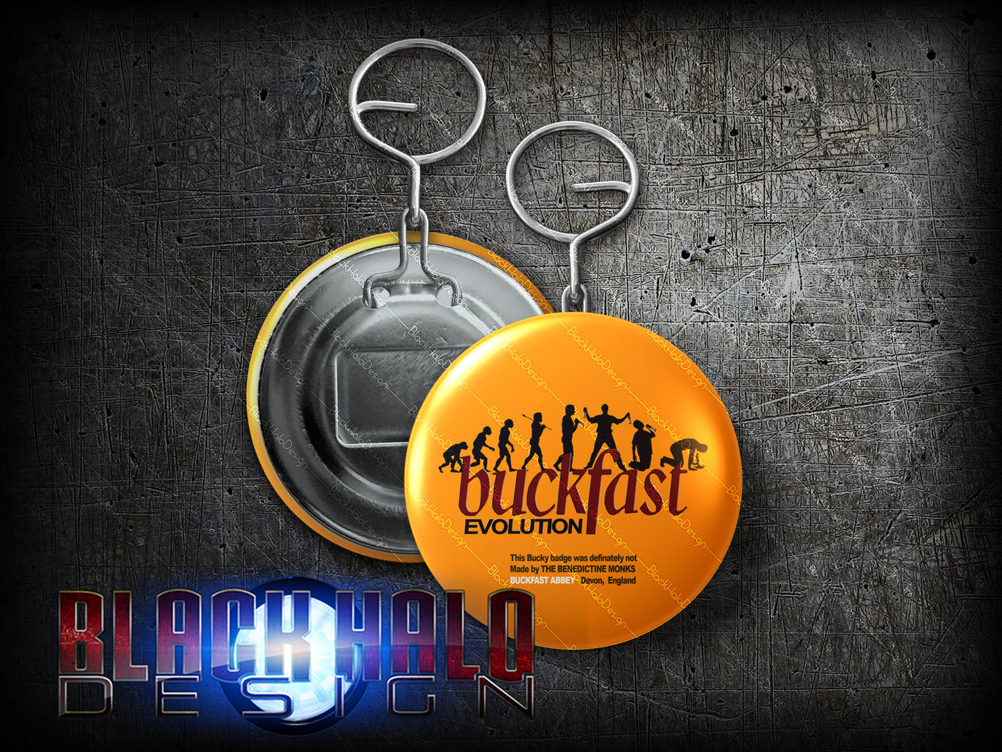 Buckfast Tonic Wine Large 58mm Metal Bottle Opener Keyring (Blame it on the Bucky)