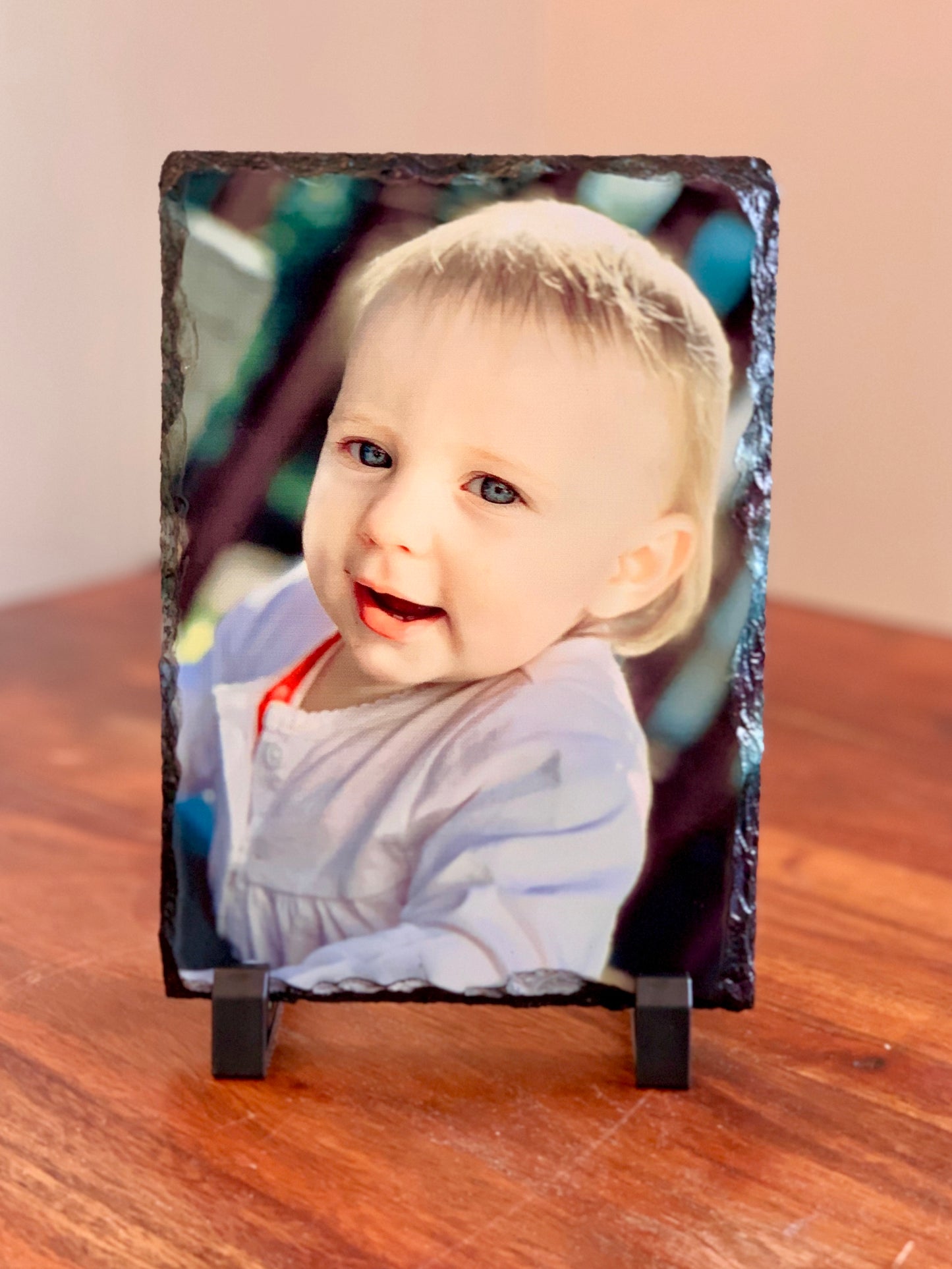 Personalised Natural Solid Rock Slates - Upload your own image