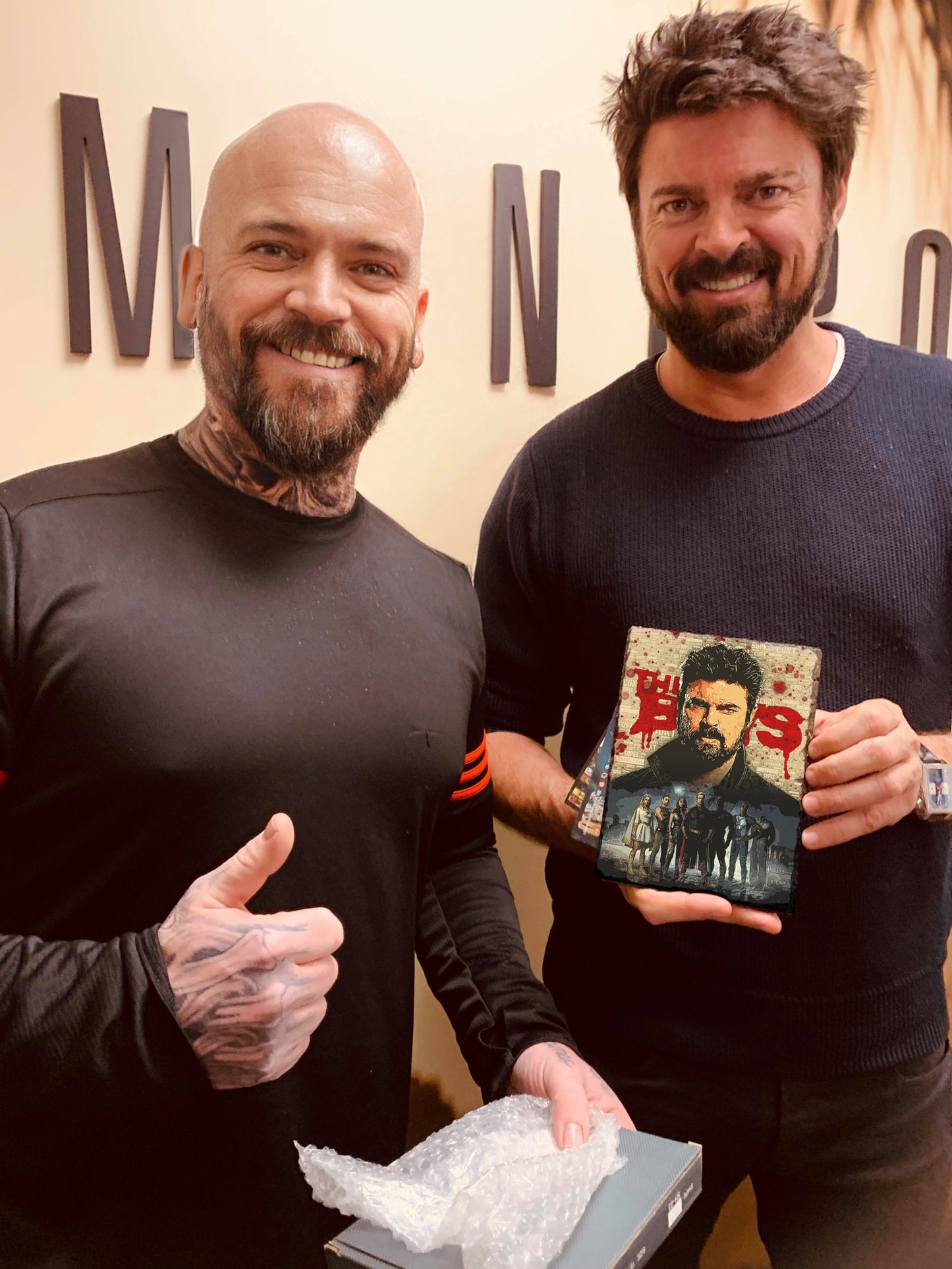 The Boys Inspired Billy Butcher art on Natural Rock Slates