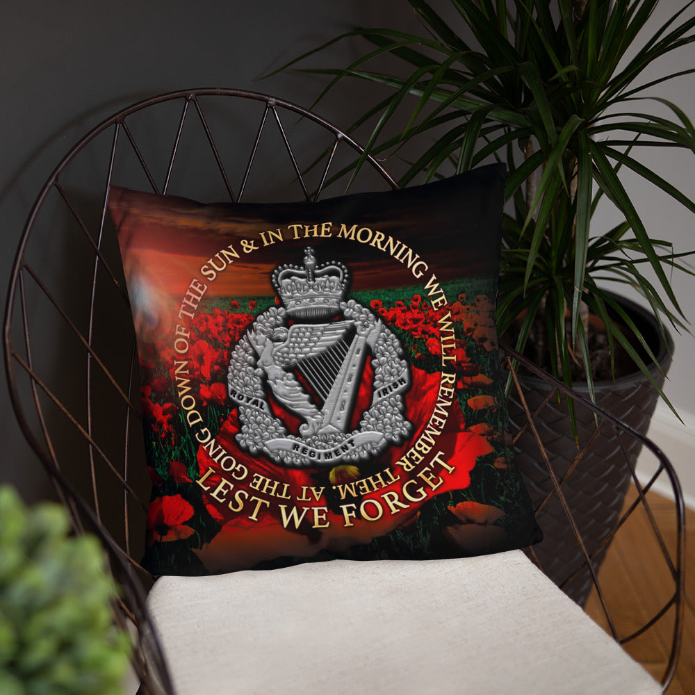 Royal Irish Regiment 18" x 18" Double sided cushion