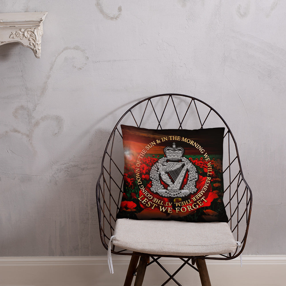 Royal Irish Regiment 18" x 18" Double sided cushion