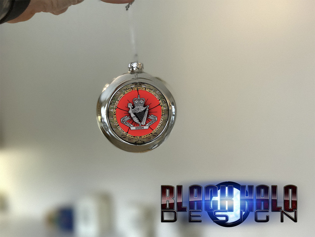 North Irish Horse (NIH) Poppy Christmas Bauble #Army #Afghanistan