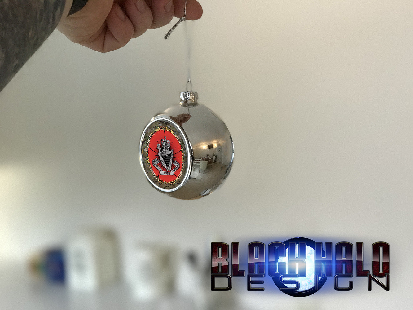 North Irish Horse (NIH) Poppy Christmas Bauble #Army #Afghanistan