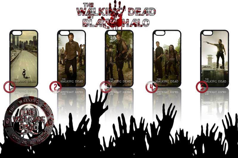 THE WALKING DEAD APPLE IPHONE 6 SHELL CASE - Black Halo Design
